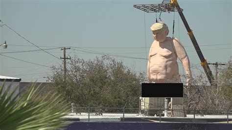 Giant nude statue of Donald Trump arrives in Phoenix